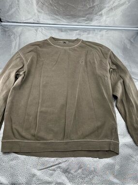 Authentic Pigment Garment Dyed Crewneck Sweatshirt Brown SizeL Guitar Earth Tone